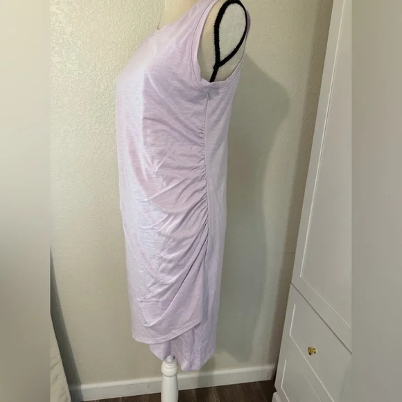 Nine West lavender French Terry Tulip-Hem Sheath Dress, Size XL - Picture 5 of 7